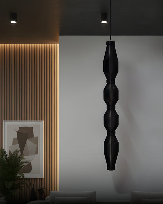 Black Linear Pendant Lamp