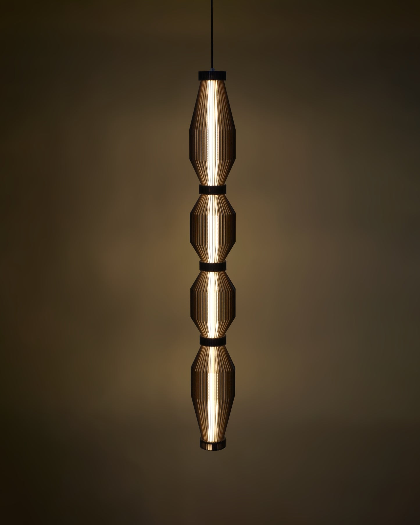 Black Linear Pendant Lamp