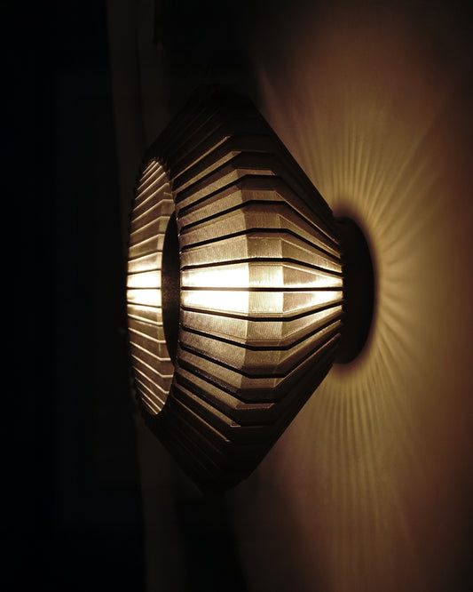 Minimal table lamp with rounded form and soft glow