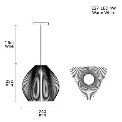 Black Kaio Lamp